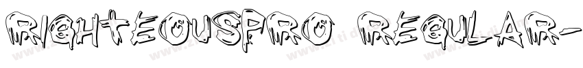 RighteousPro Regular字体转换